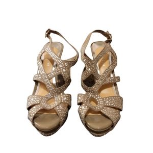 Gorgeous Gianni Bini Stiletto Rhinestone Studded Heels, Size 8.5